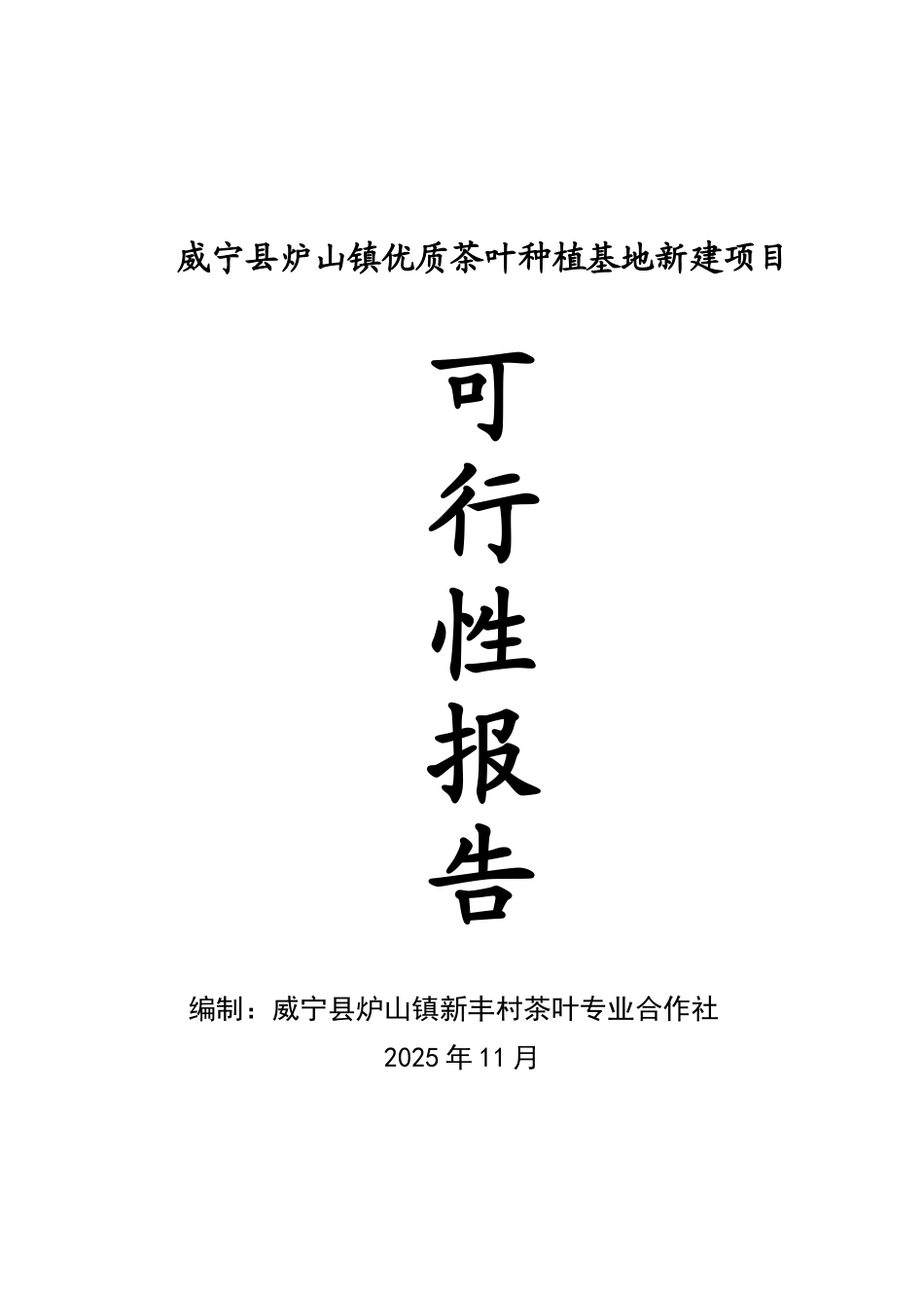 优质茶叶种植基地新建项目可行性研究报告_第2页