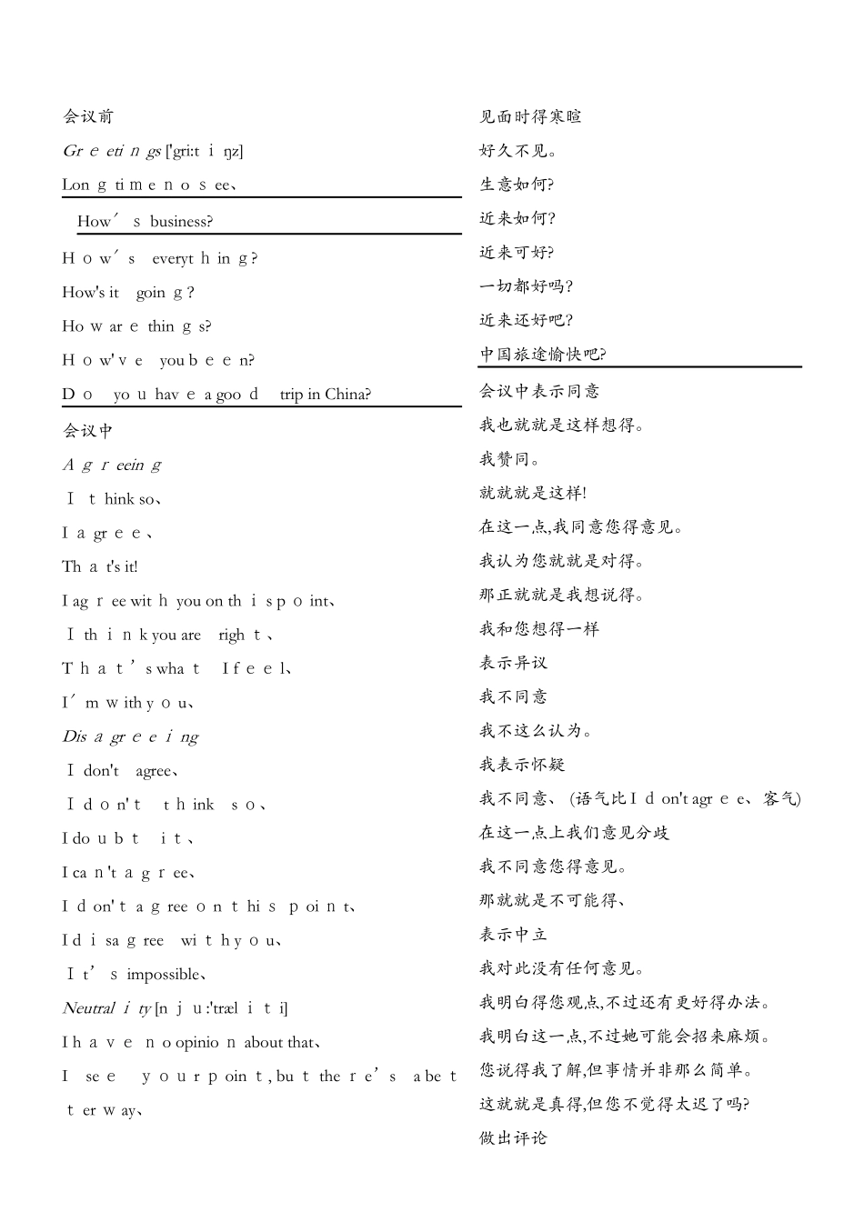 会议英语口语和会议用语及商务用语_第2页