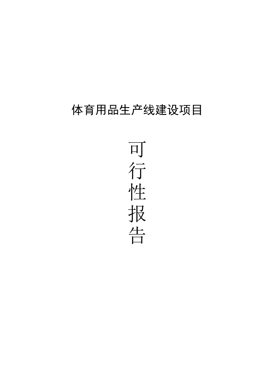 体育用品生产线建设项目可行性报告可研报告_第2页
