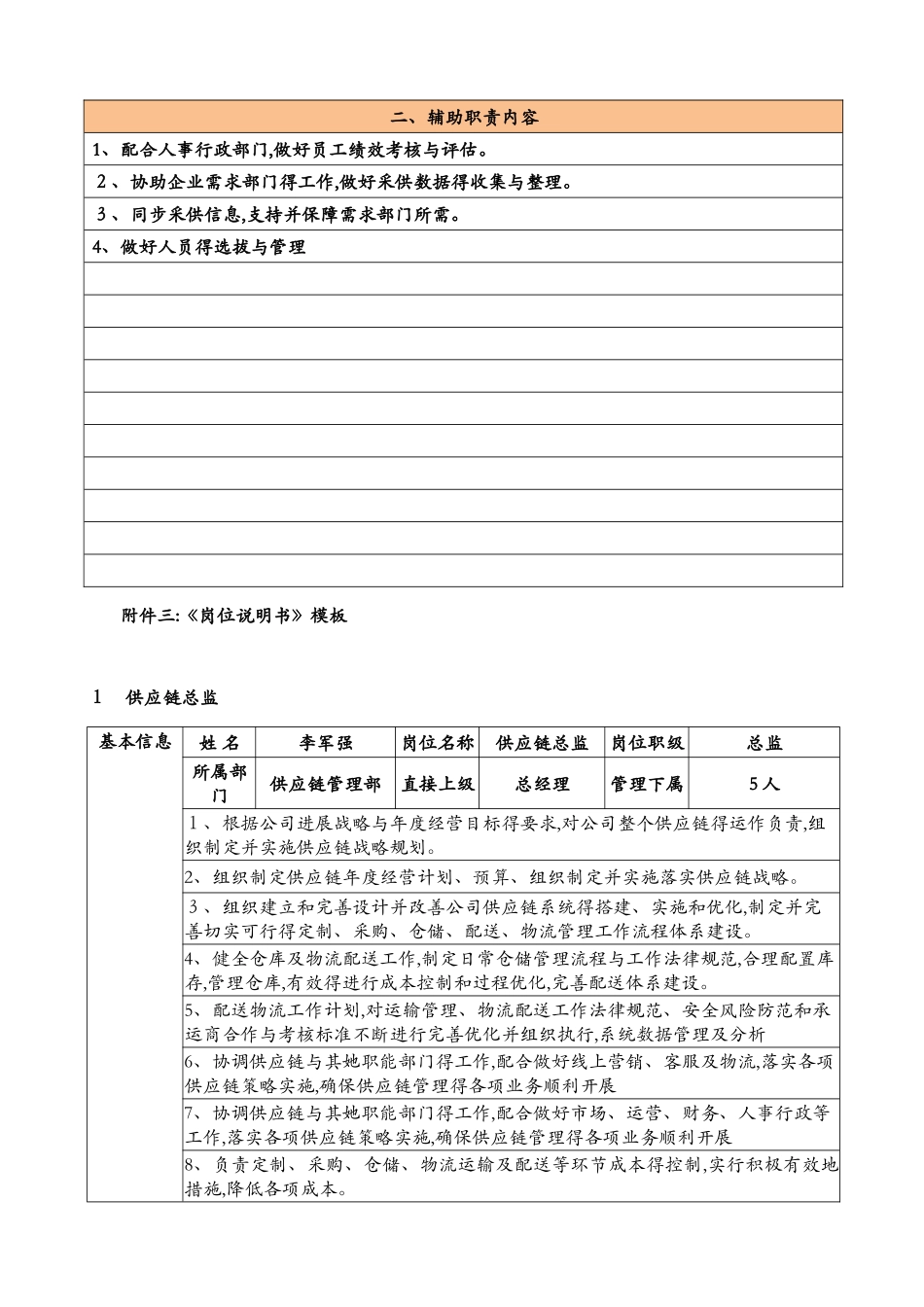 供应链部岗位职责 _第2页