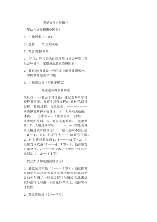 保教知识与能力
