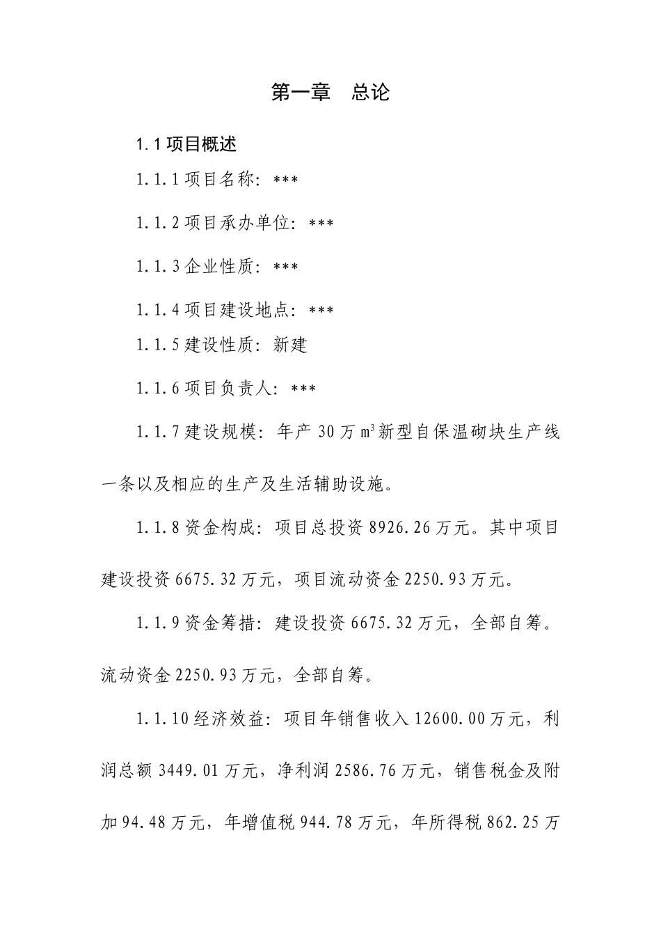 保温砌块项目可研报告_第3页