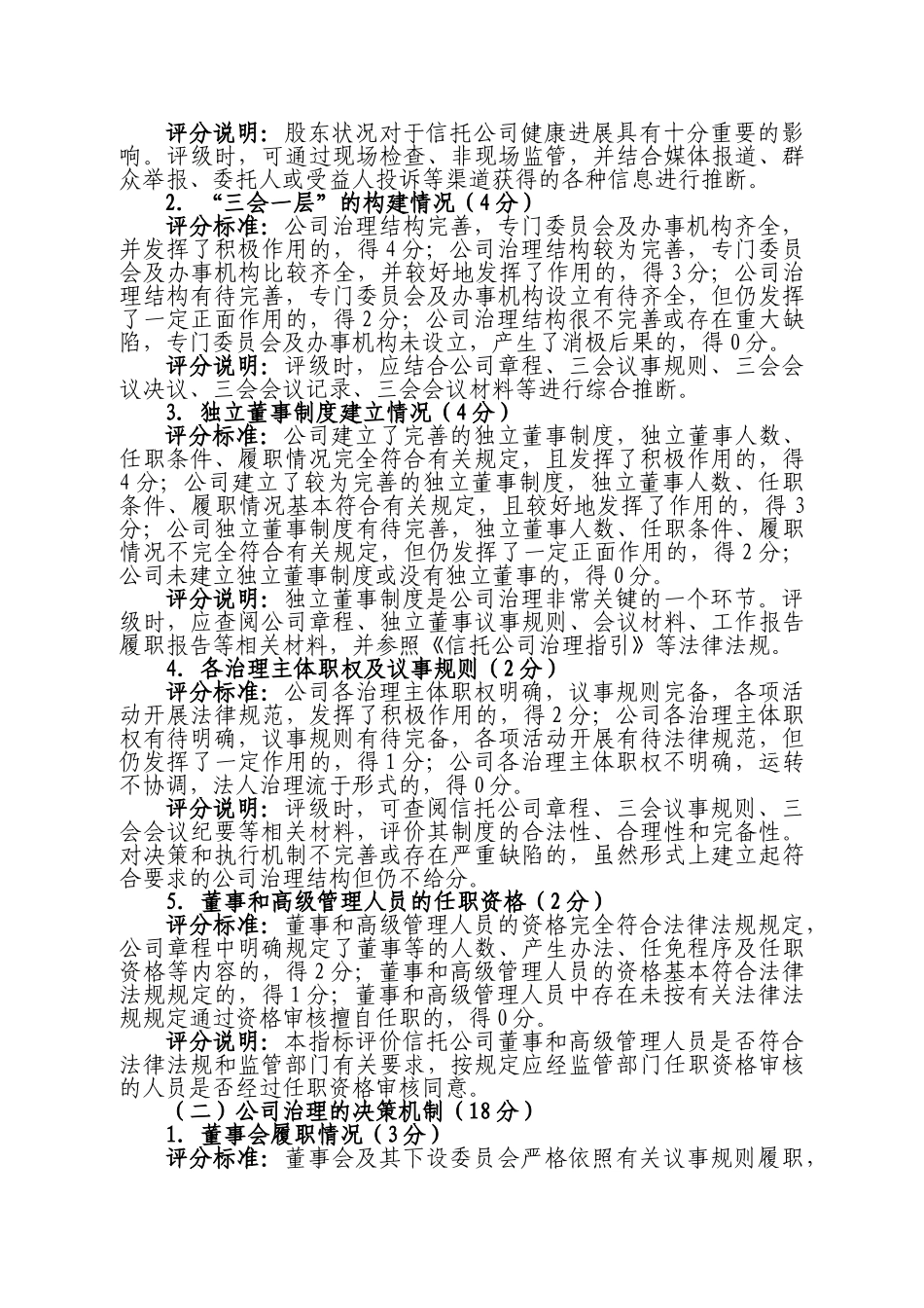 信托公司监管评级2025版操作细则_第2页