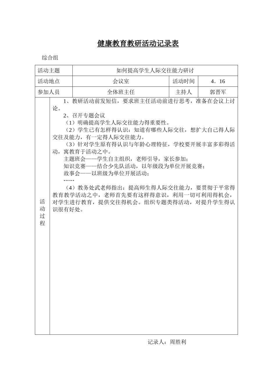 健康教育活动记录_第2页