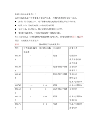 充电控制芯片MAX1898用户手册