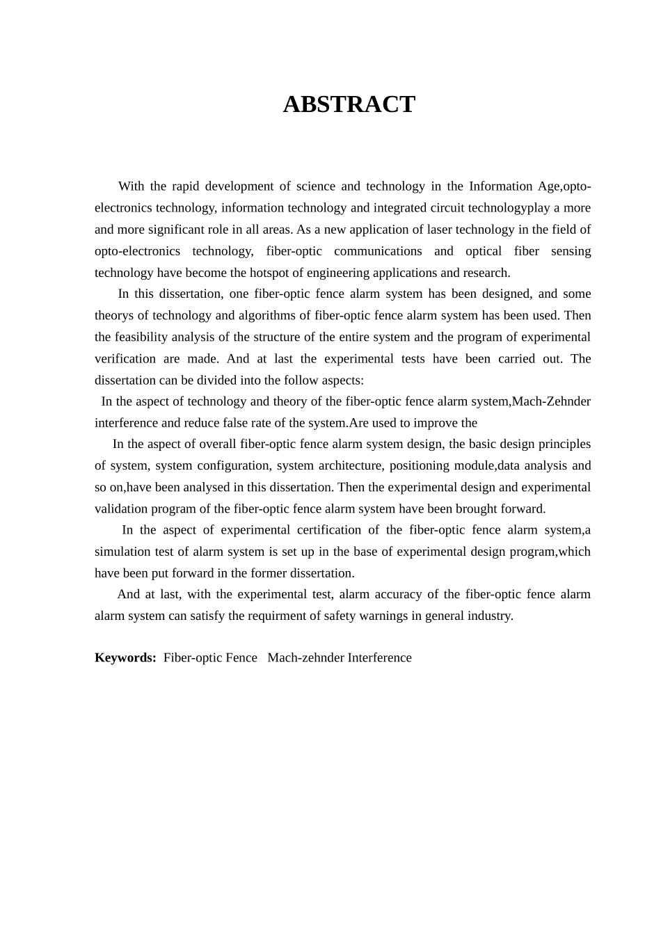 光纤围栏报警系统的设计与研究-毕业设计_第3页