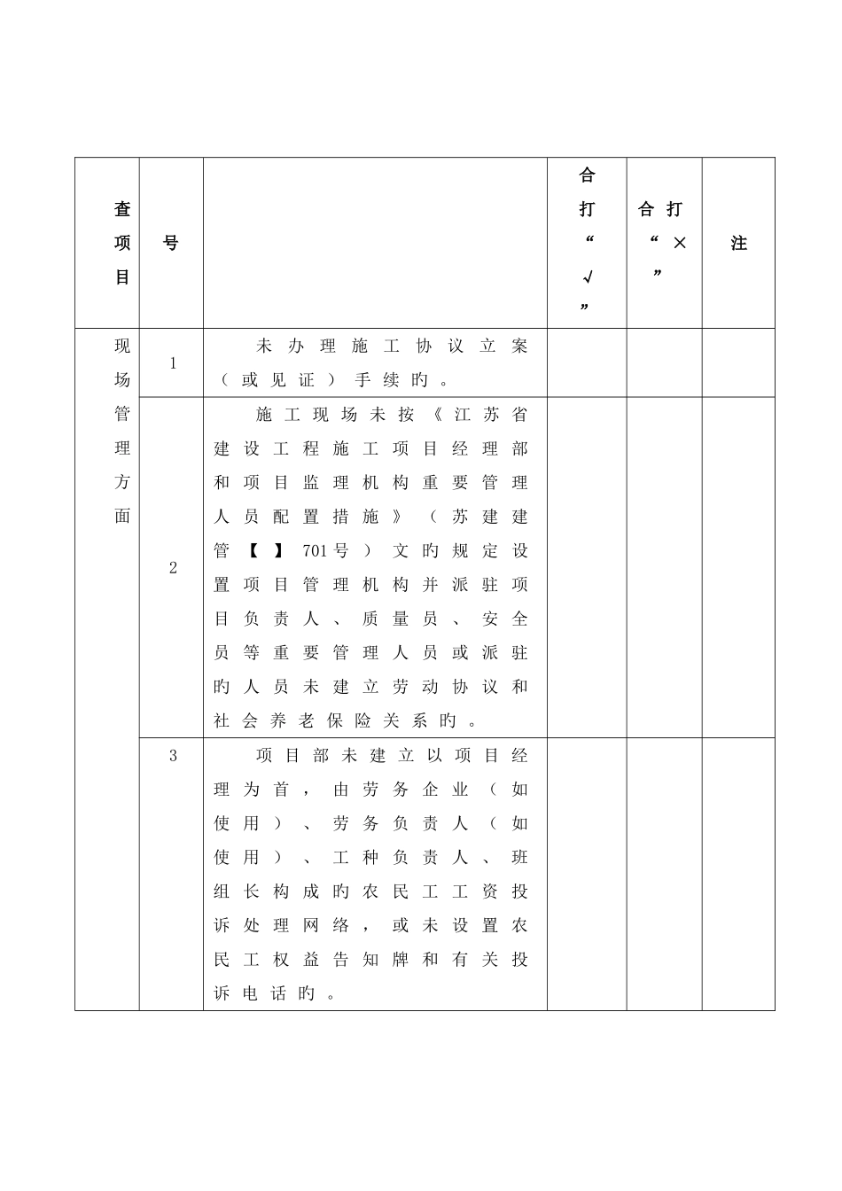 全县建筑安全生产大检查考核表_第2页