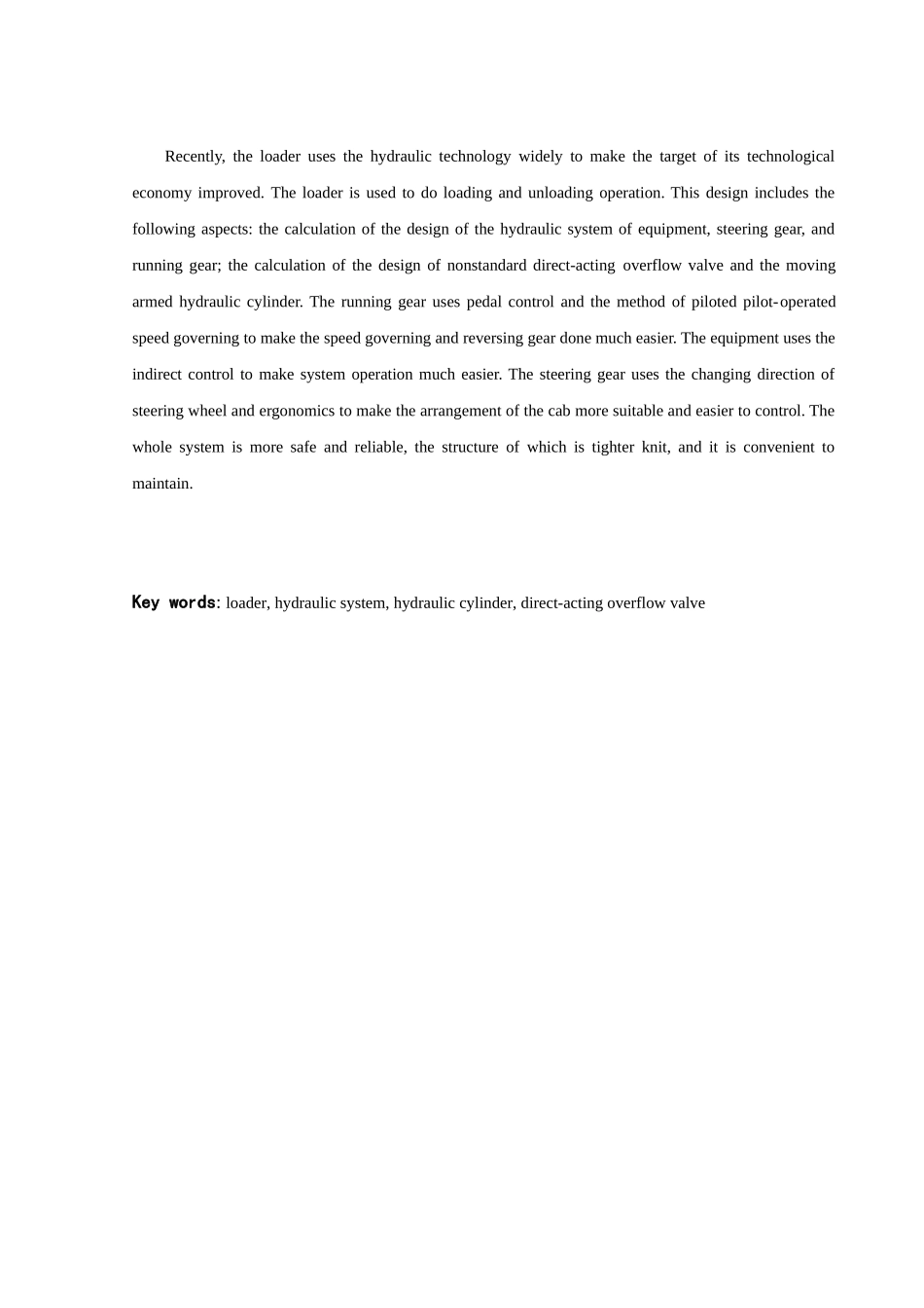 全液压轮式装载机液压系统的设计直动式溢流阀的设计本科学位论文_第3页