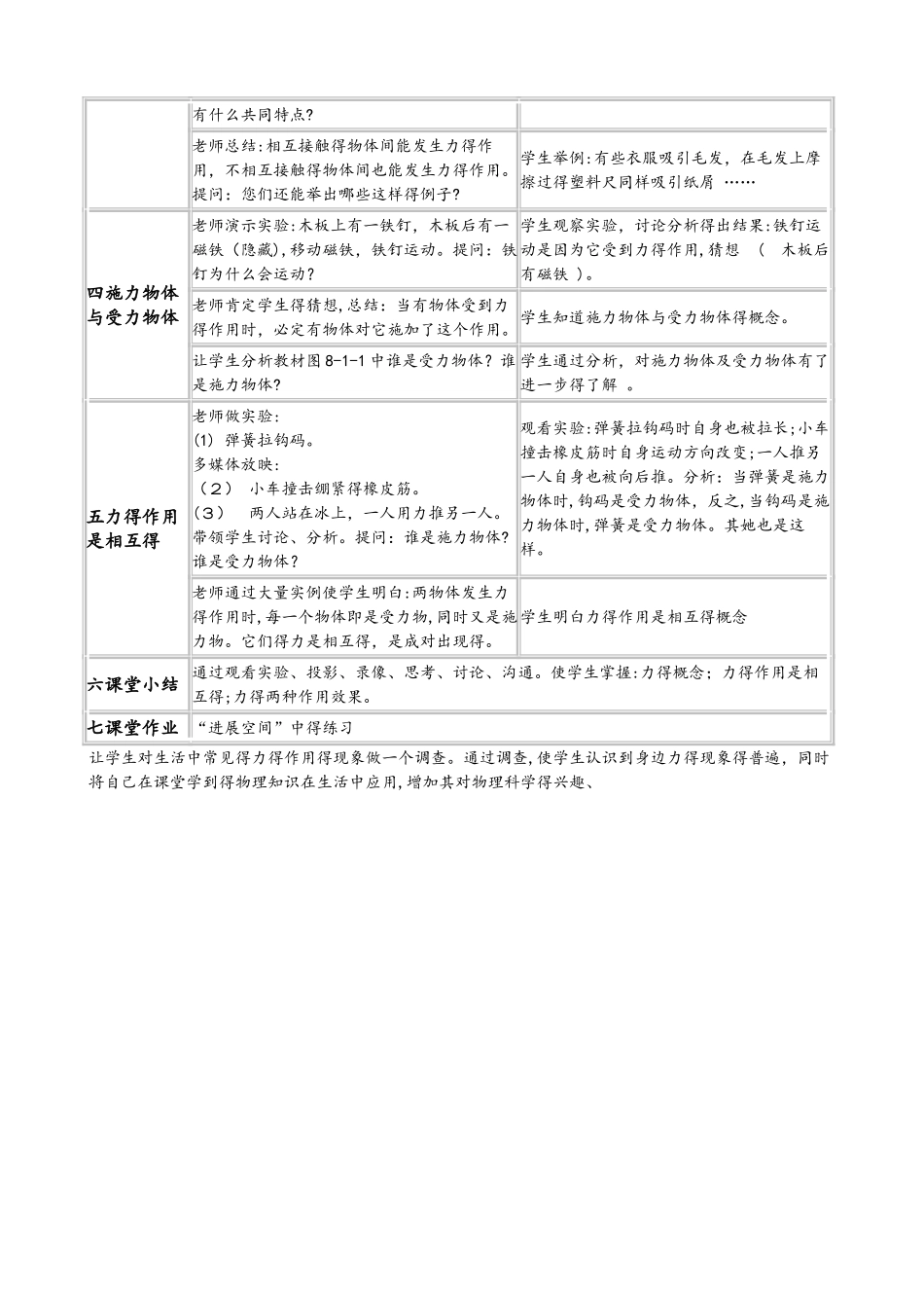 八年级物理下册全套教案_第2页