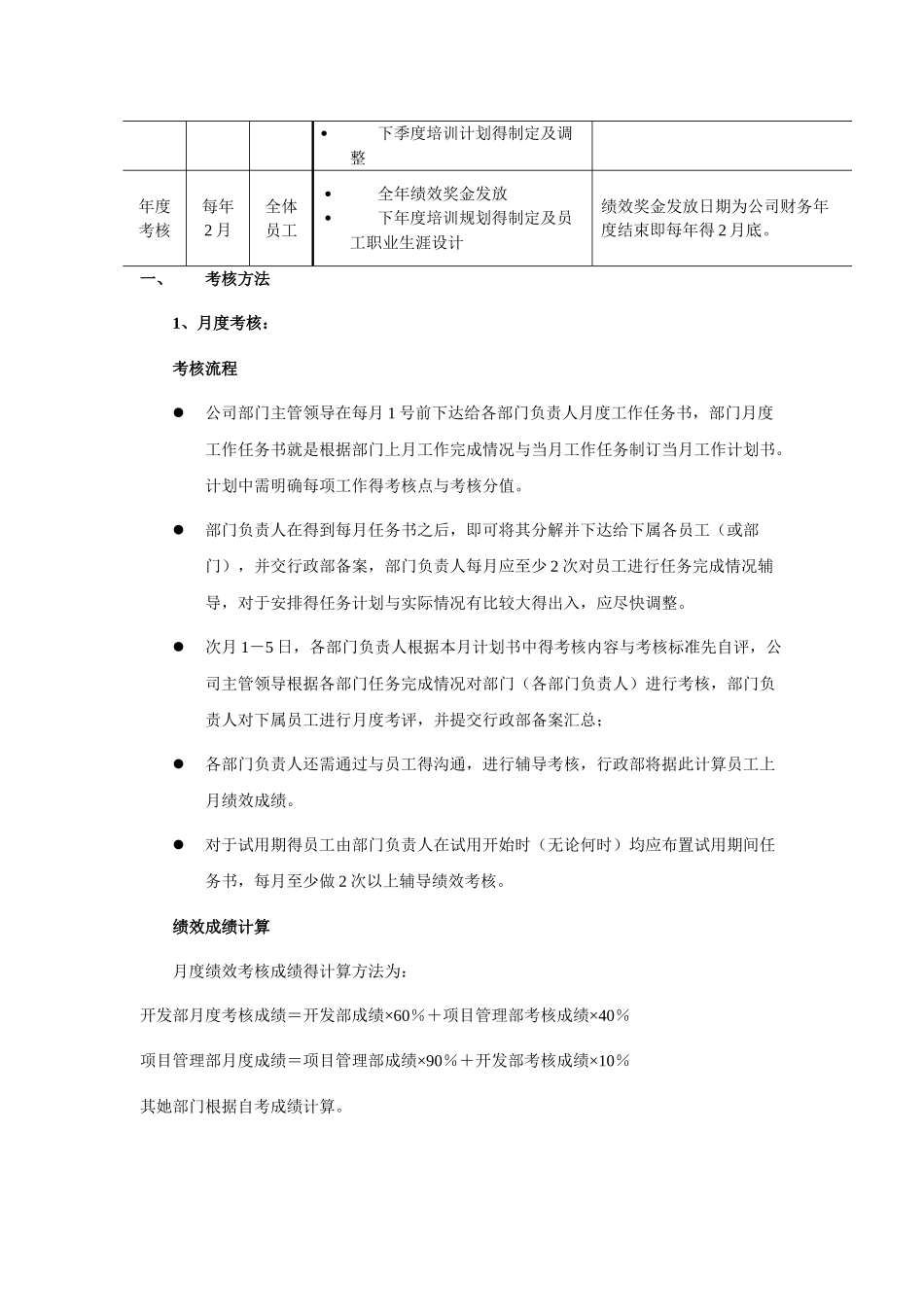 公司绩效考核及岗位管理办法_第2页
