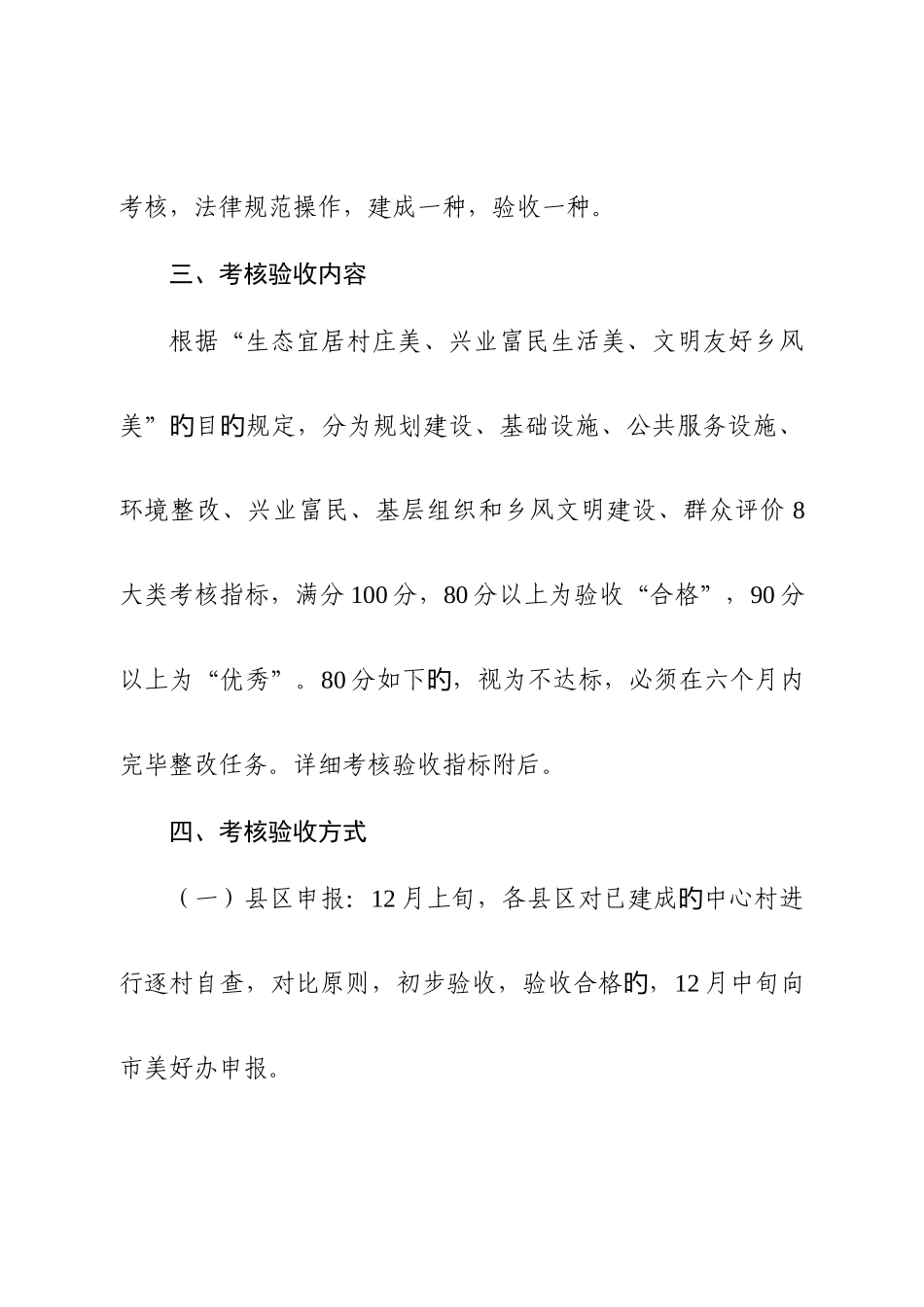 六安市美好乡村中心村建设考核验收标准_第2页