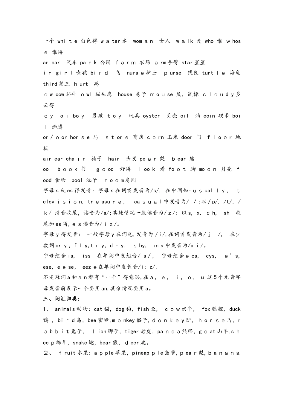 六年级下册英语素材小升初知识梳理 总复习资料闽教版_第2页