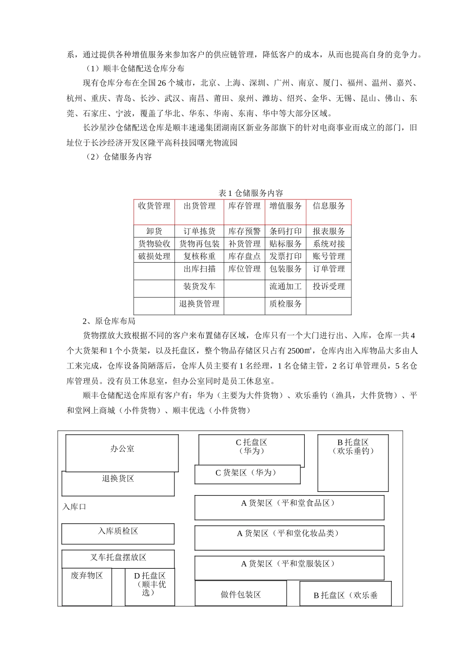 关于长沙顺丰仓储配送仓库布局及作业流程优化设计毕业设计_第3页