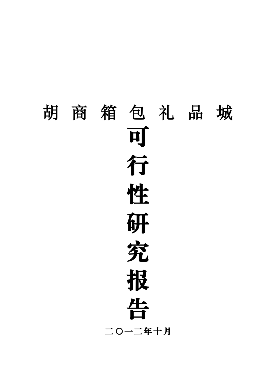 兴庆区胡商箱包礼品城可行性研究报告_第2页