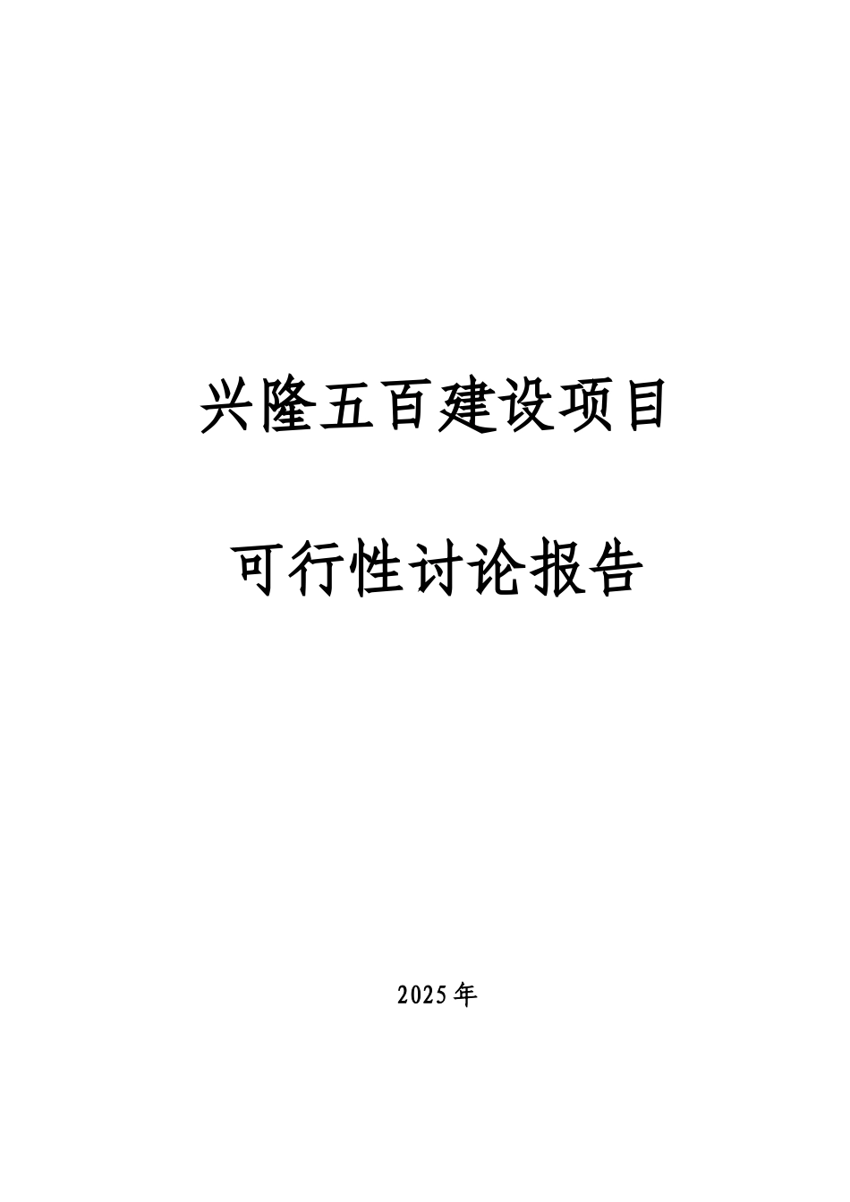 兴隆五百购物商场建设项目可行性研究报告_第2页