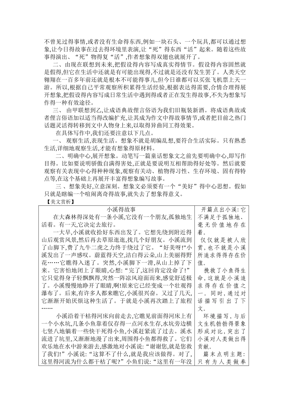 写作《发挥联想和想象》教案_第2页