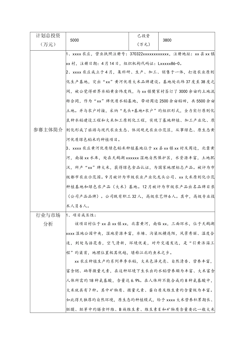 农业创业创新大赛项目书x_第3页