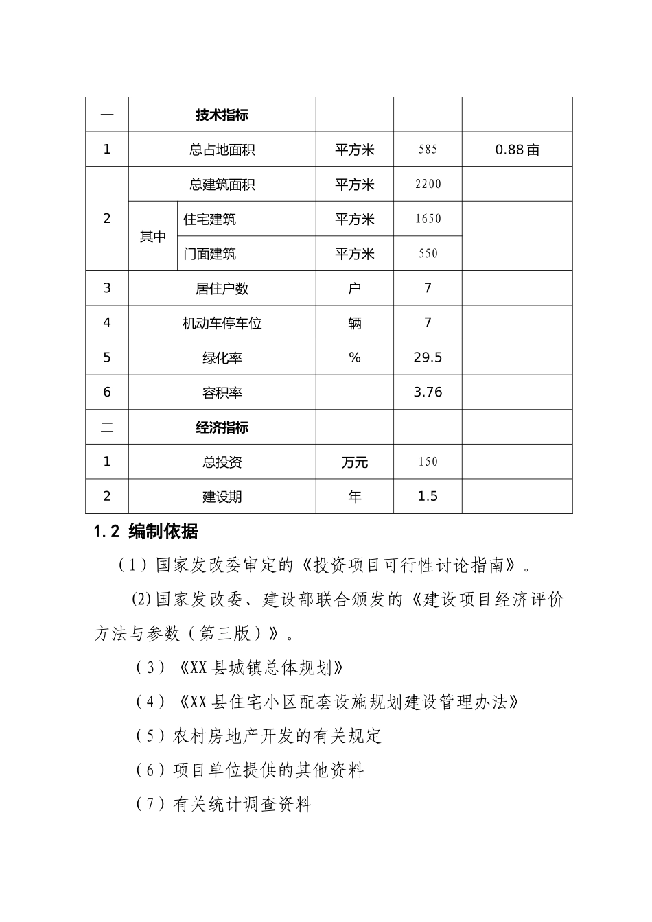 农民集中居住建设工程可行性研究报告_第3页