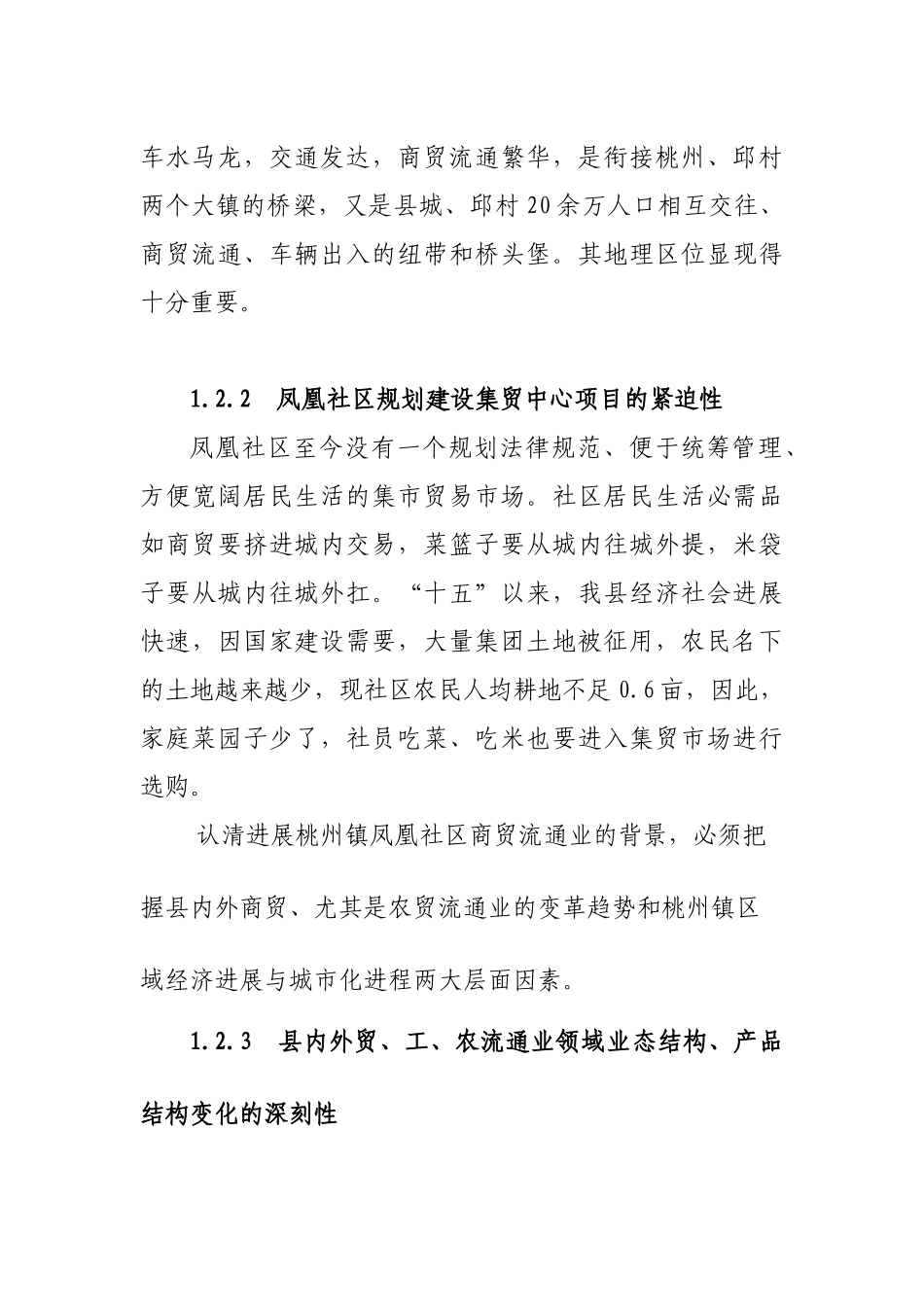 凤凰集贸中心项目建议书_第3页