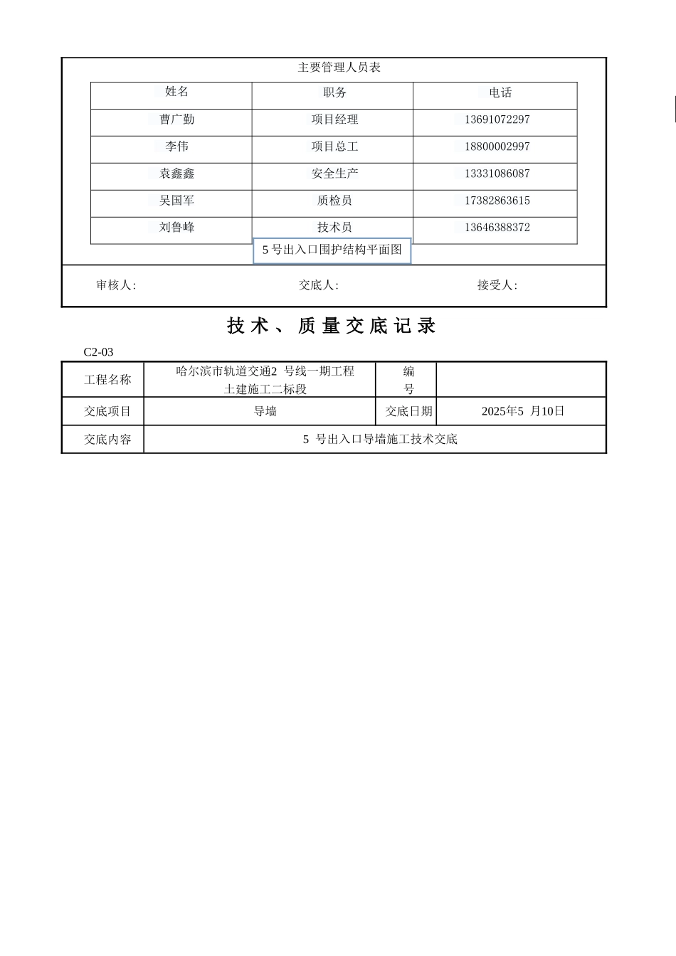 出入口围护结构导墙施工技术交底新_第2页