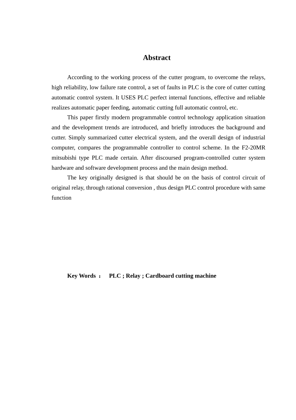 切纸机设计学士学位论文_第3页