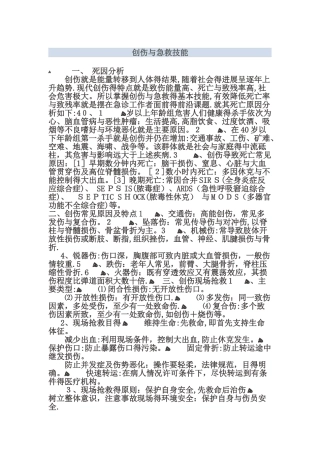 创伤与急救技能