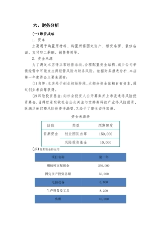 创青春比赛财务部分