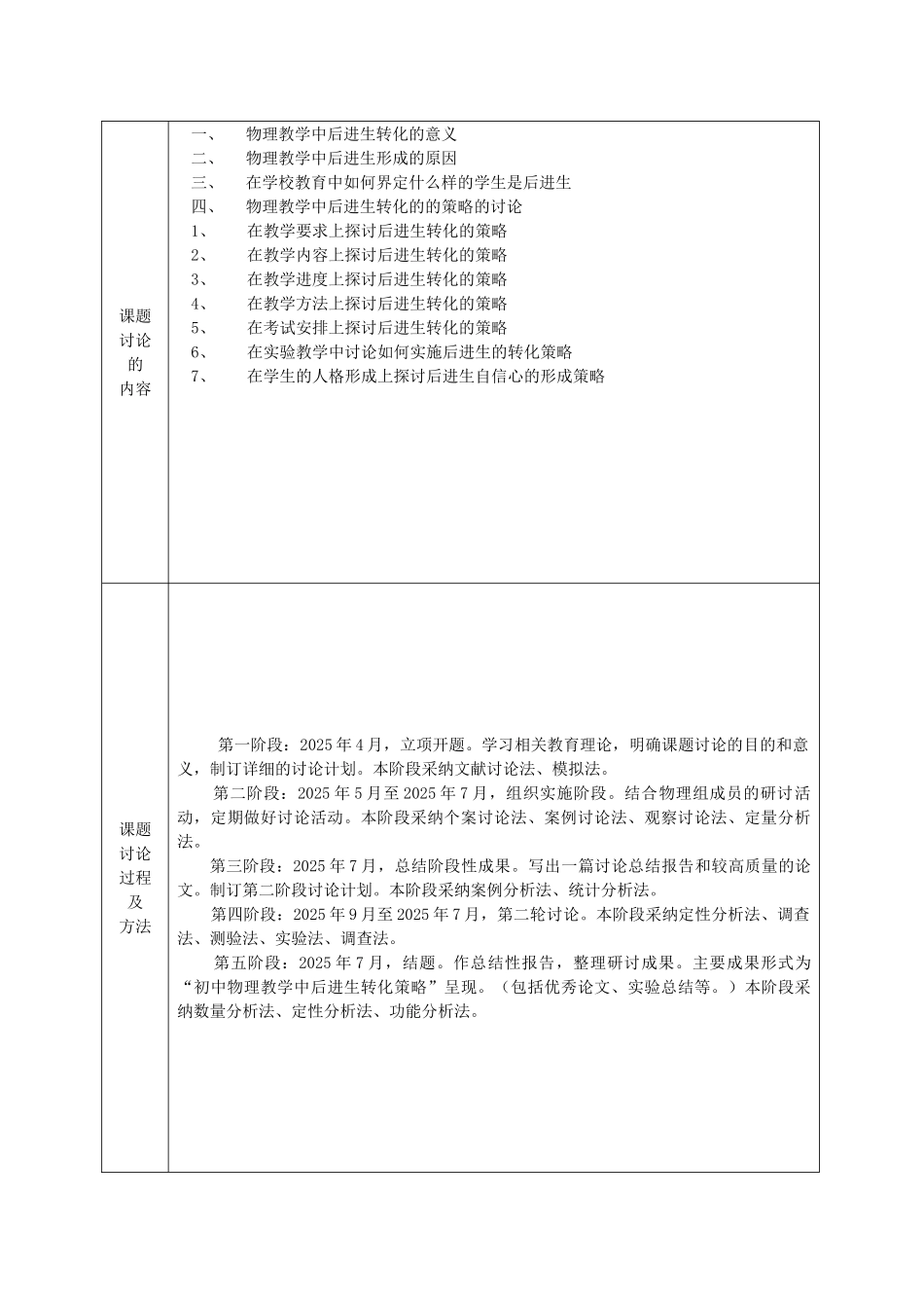 初《中物理教学中后进生的转化策略论文》开题报告大学论文_第3页