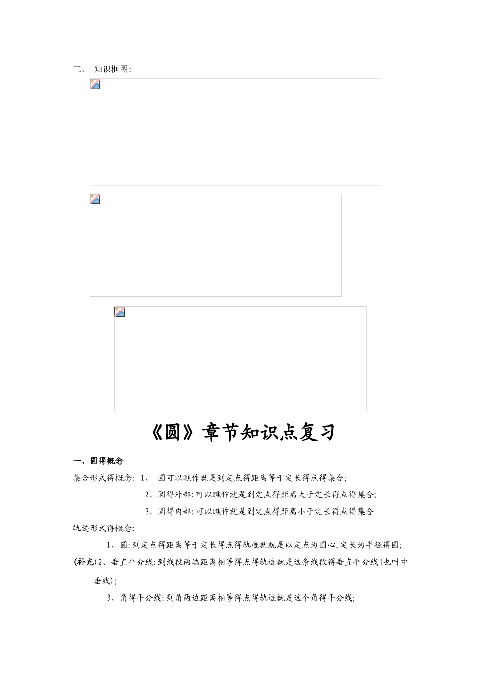 初三圆知识点_第1页
