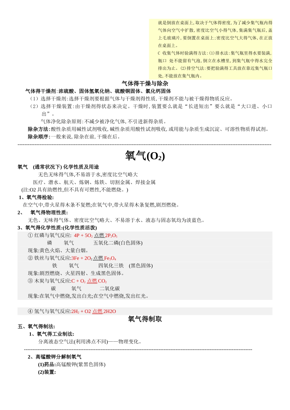 初中化学实验总结大全_第2页