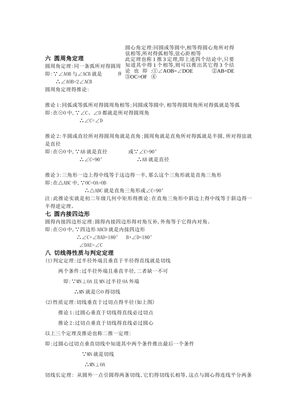 初中数学圆知识点总结_第2页
