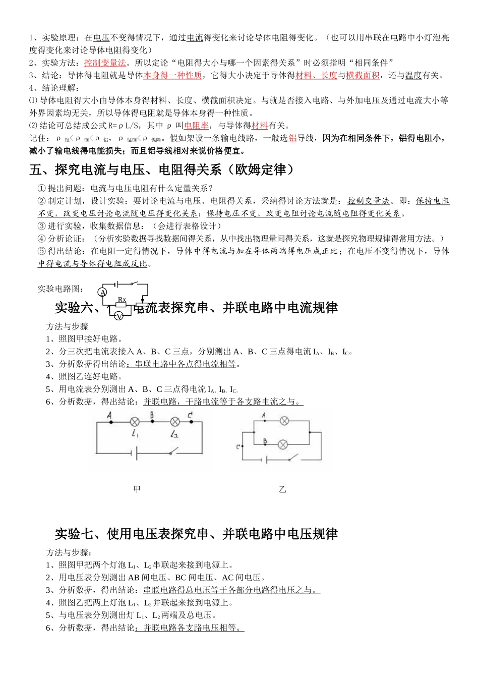 初中物理实验总结_第2页