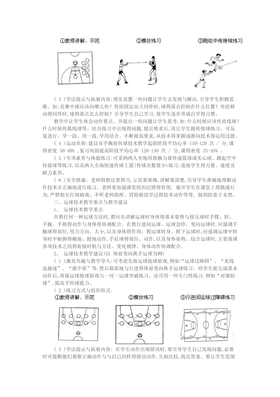 初中篮球教学得重点、难点_第2页