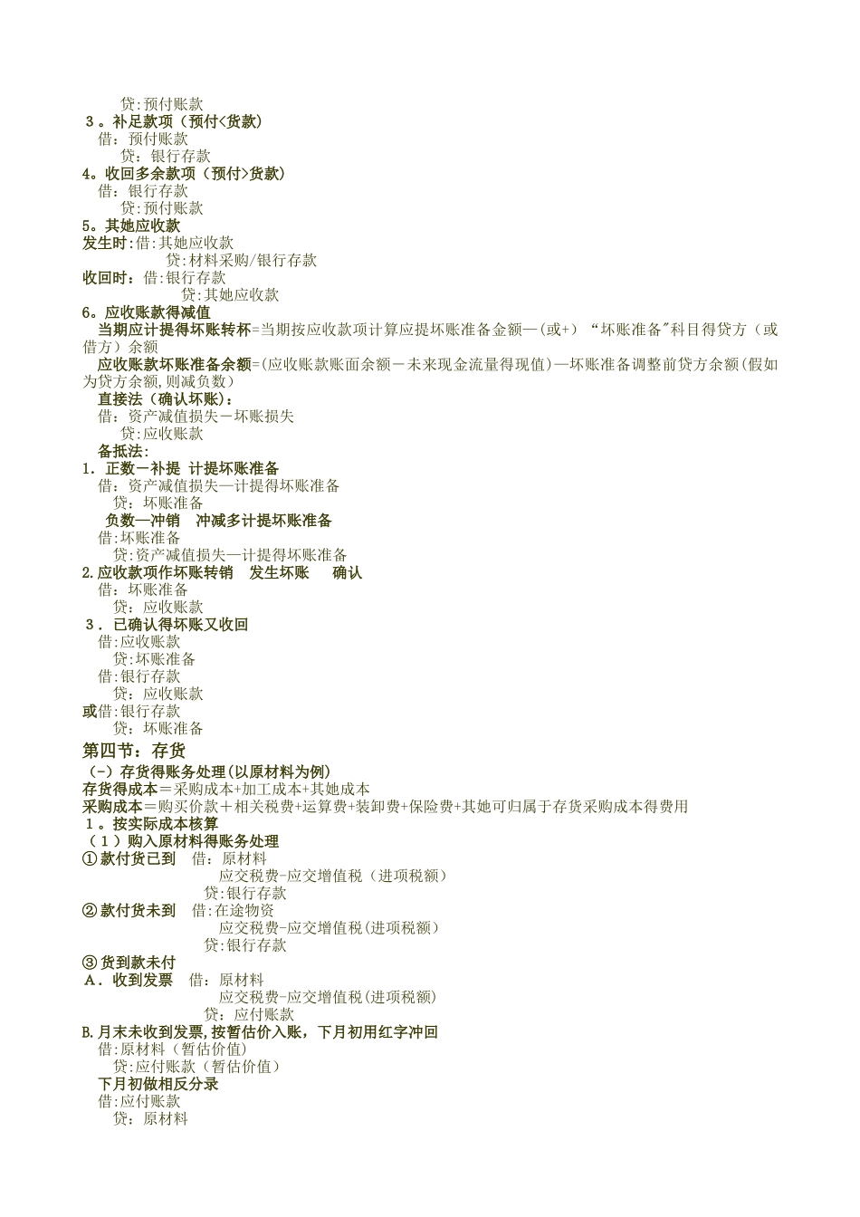 初级会计实务会计分录总结大全_第3页