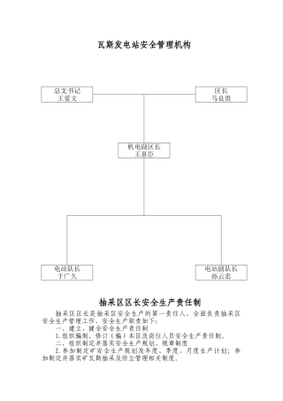 制度汇编-瓦斯发电站各种管理制度及岗位职责汇编