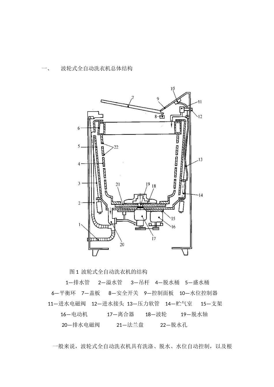制造装备及工程自动化课程设计-波轮式全自动洗衣机_第2页