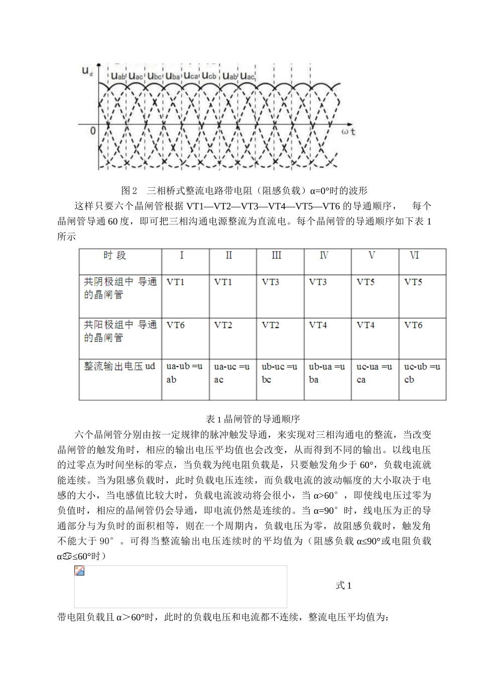 力电电子课程设计三相桥式整流电路的matlab仿真--大学毕设论文_第3页