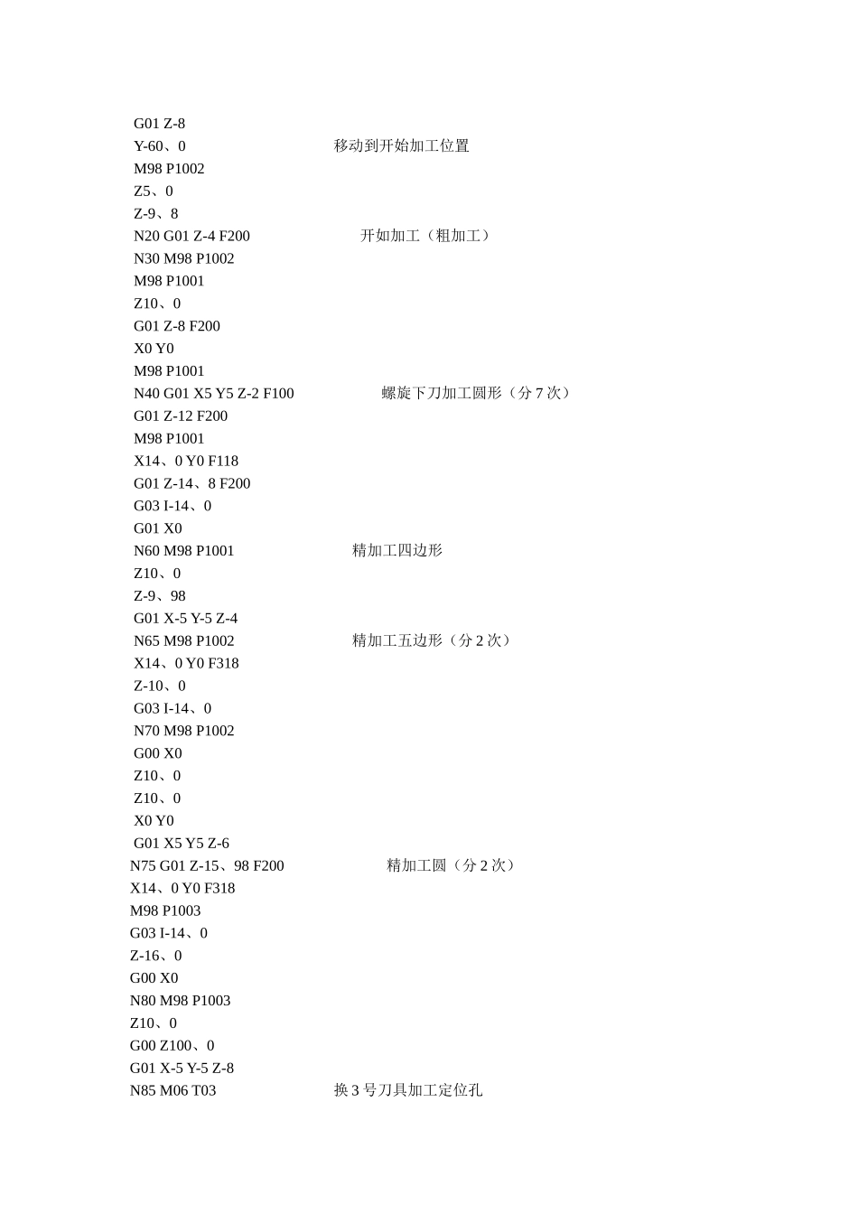 加工中心编程实例_第2页