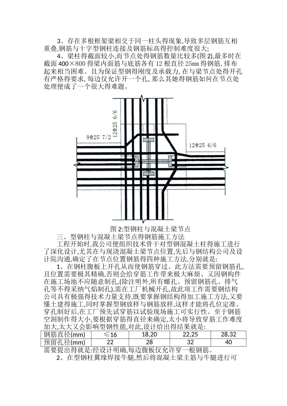 劲性柱梁节点钢筋施工技术_第2页