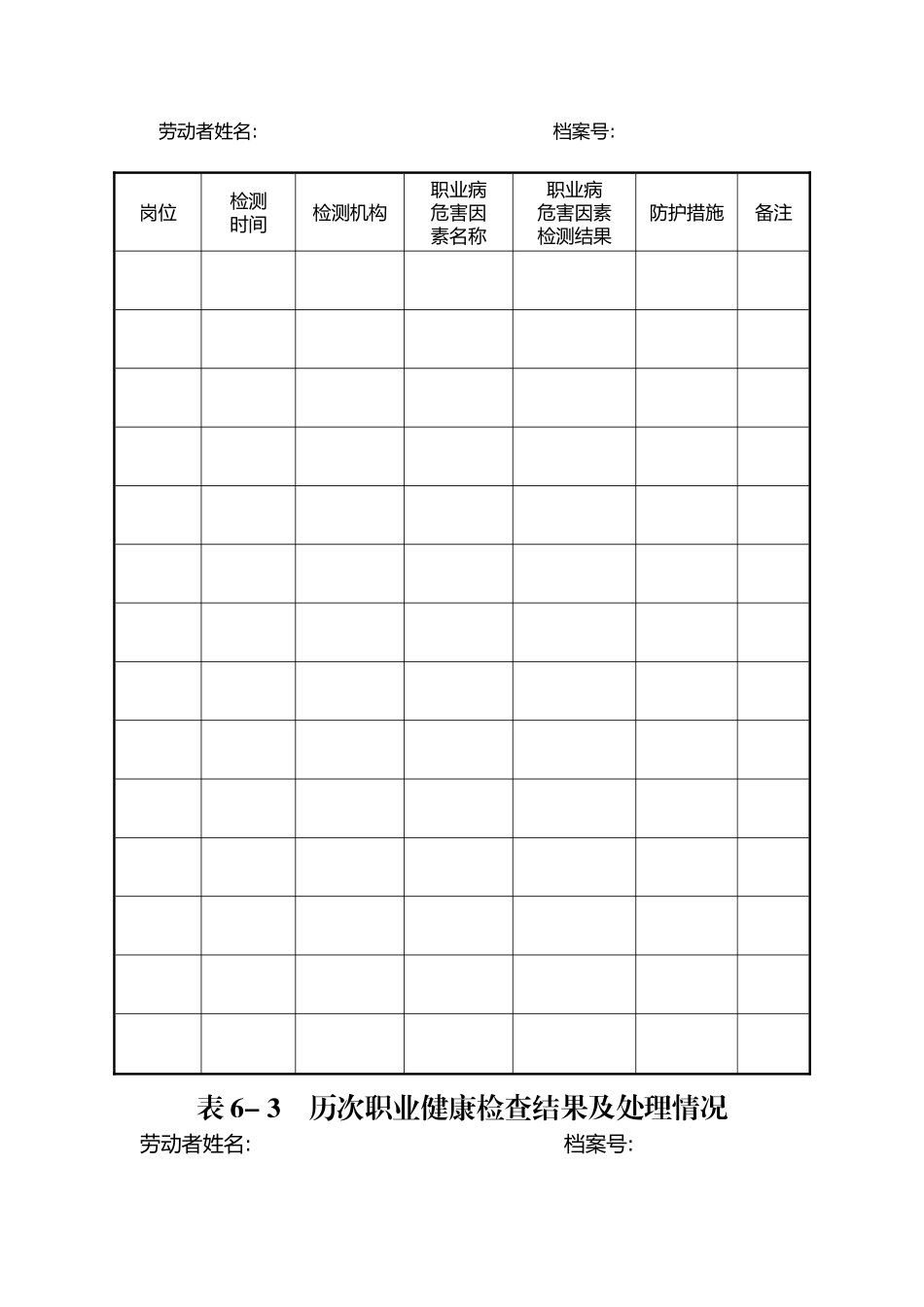 劳动者个人职业健康监护档案_第3页