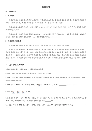 勾股定理培优题