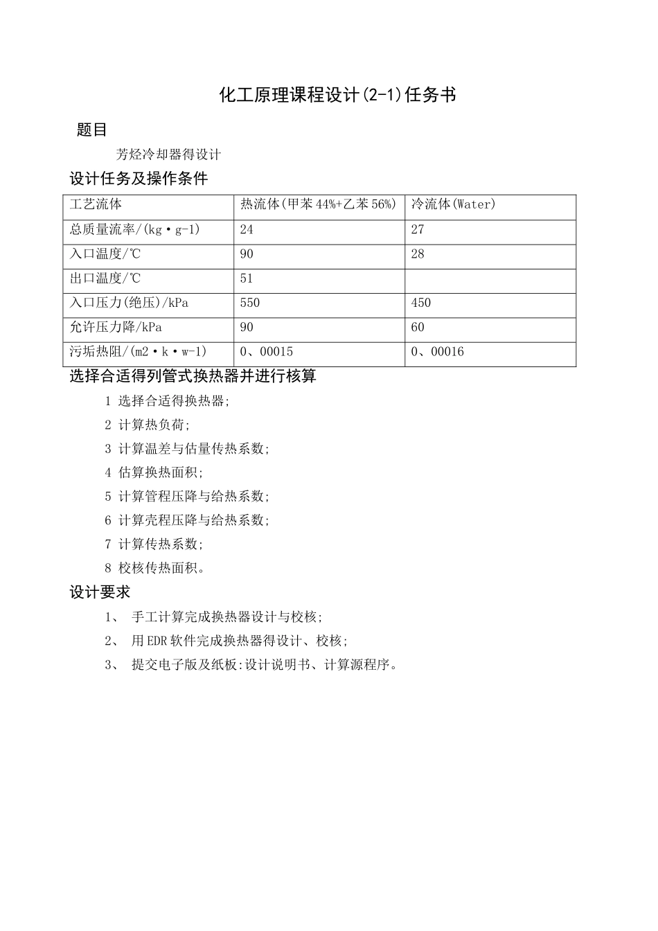 化工原理课程设计2-1说明书_第2页
