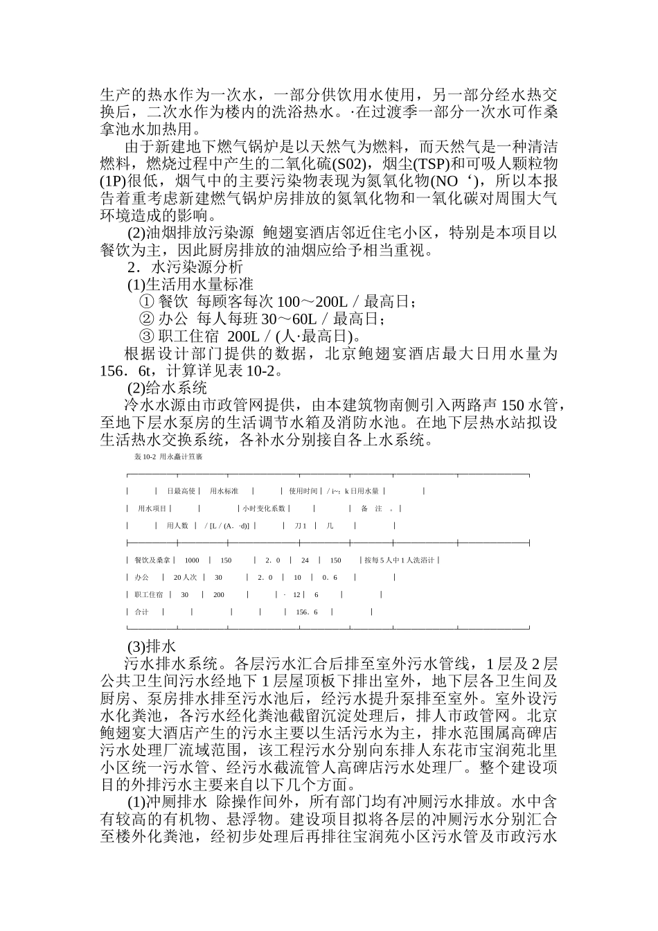 北京鲍翅宴酒店环境影响评价_第2页