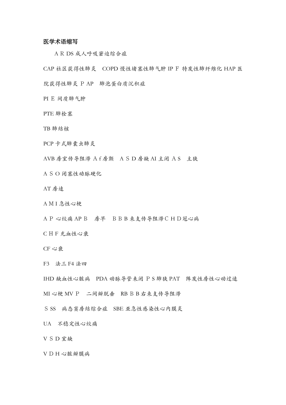 医学术语缩写-bd医学术语_第1页