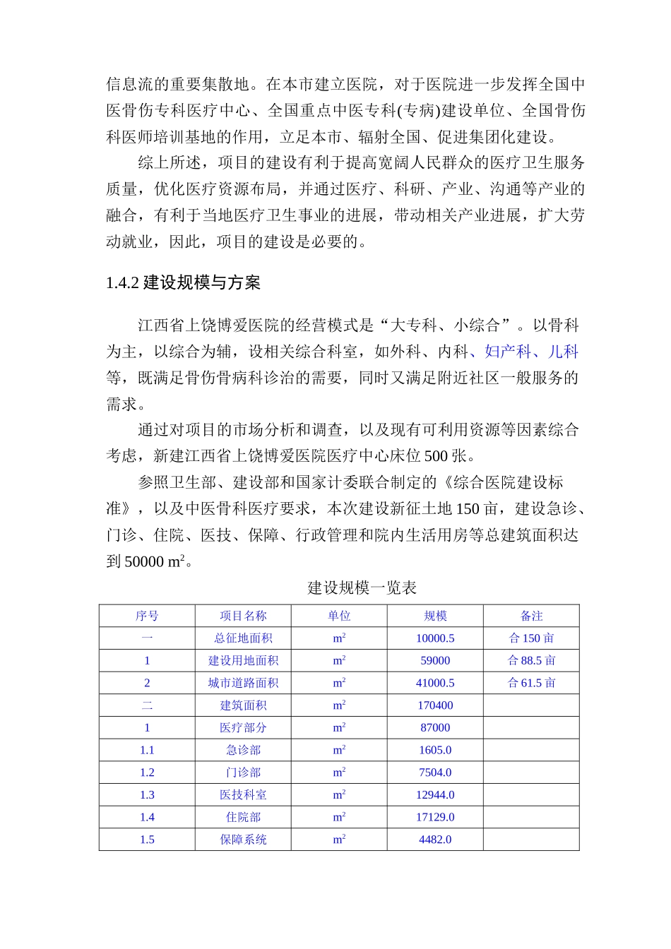 医院建设可行性研究报告_第3页