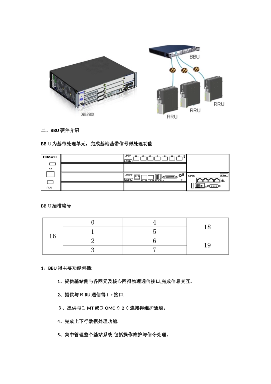 华为BBU功能模块介绍_第2页