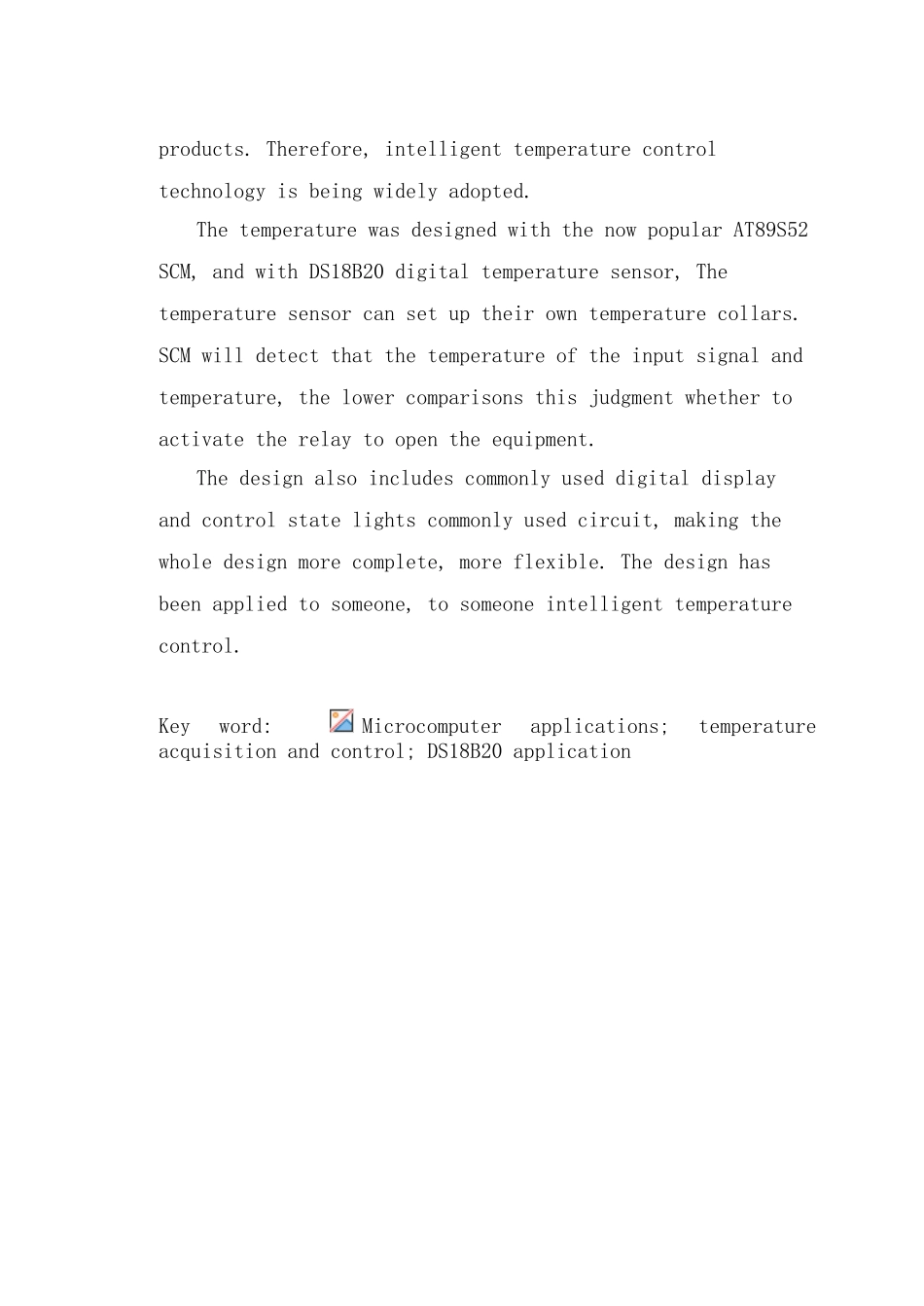 单片机智能温度控制系统-大学毕业论文_第3页
