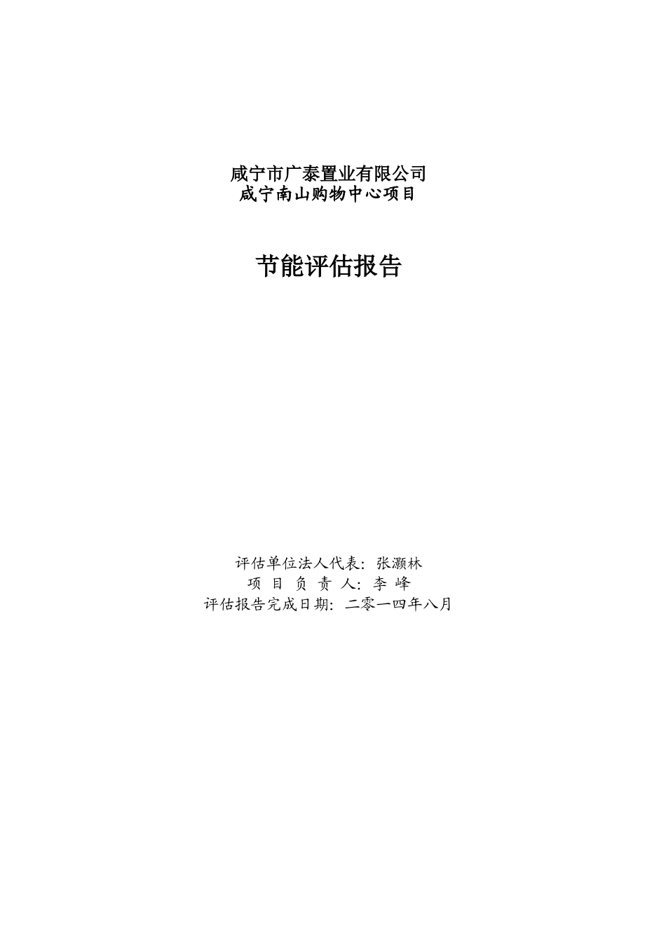 南山购物中心项目节能评估报告书_第3页