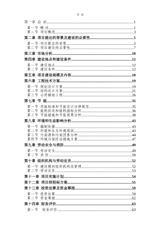 南方国际大酒店建设项目可行性研究报告