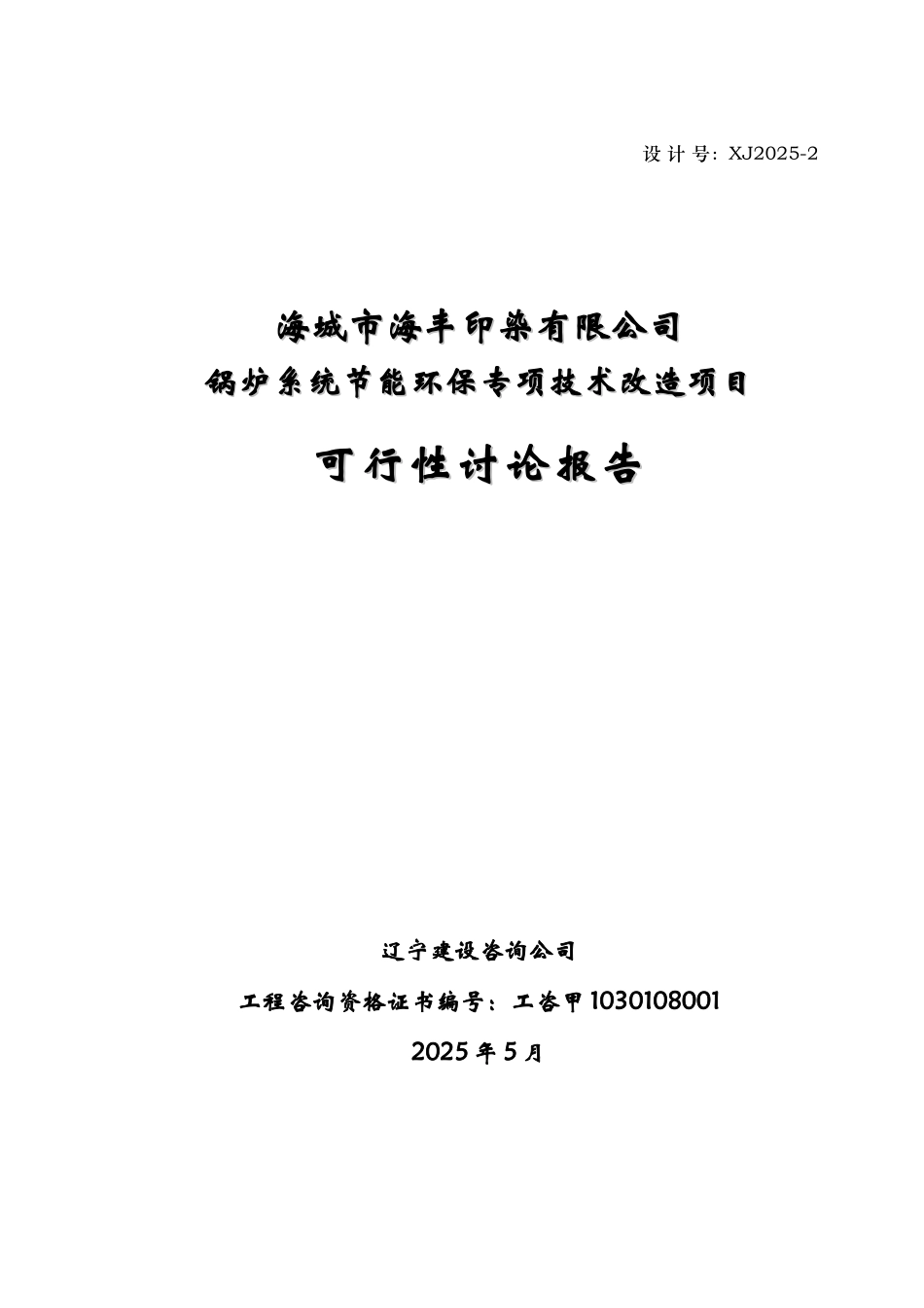 印染有限公司锅炉系统节能环保专项技术改造项目可行性研究报告_第3页
